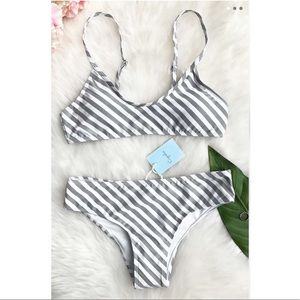 Stripped Swim Suit